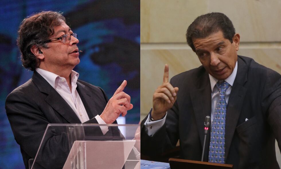 Gustavo Petro y José Félix Lafaurie, presidente de Fedegán.