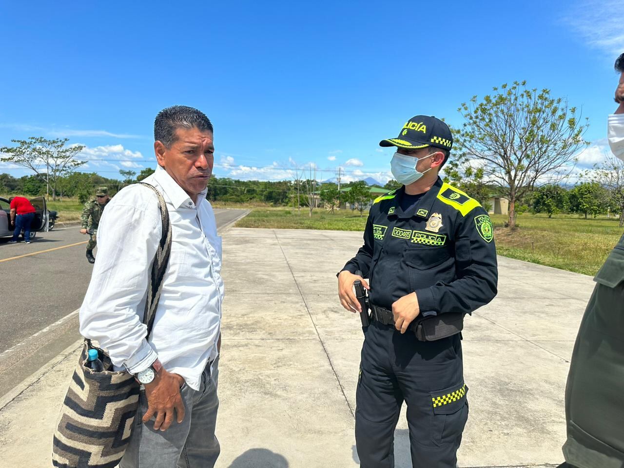 Reunión de seguridad en el municipio de La Gloria.