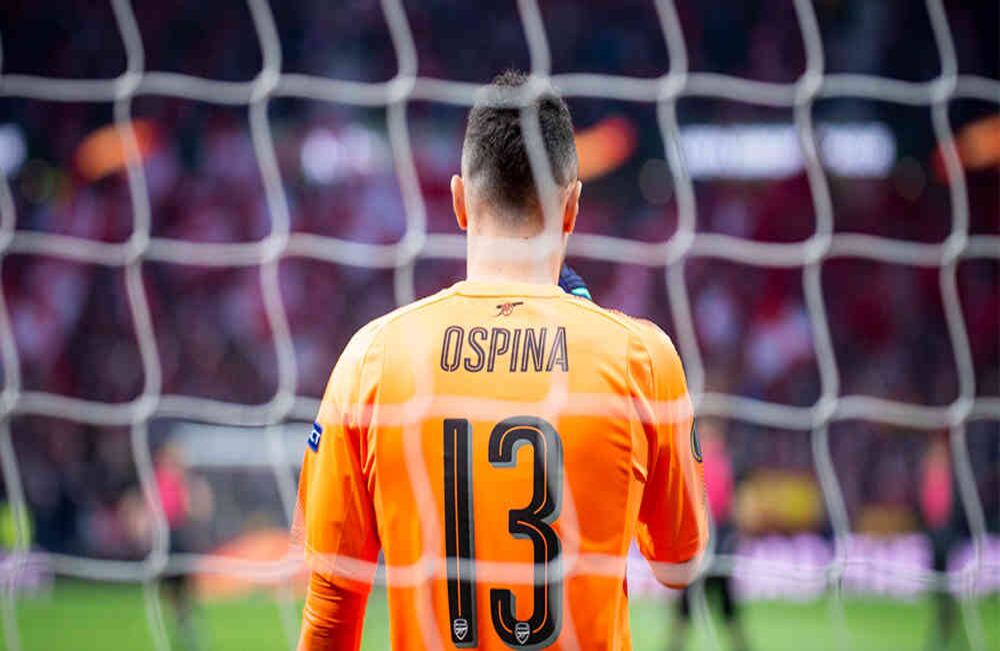 David Ospina durante las semifinales de la Liga Europa primer partido entre Atlético de Madrid y Arsenal FC en Wanda Metropolitano en Madrid, España. Mayo 03, 2018 Foto: Peter Sabok/COOLMedia/NurPhoto via Getty