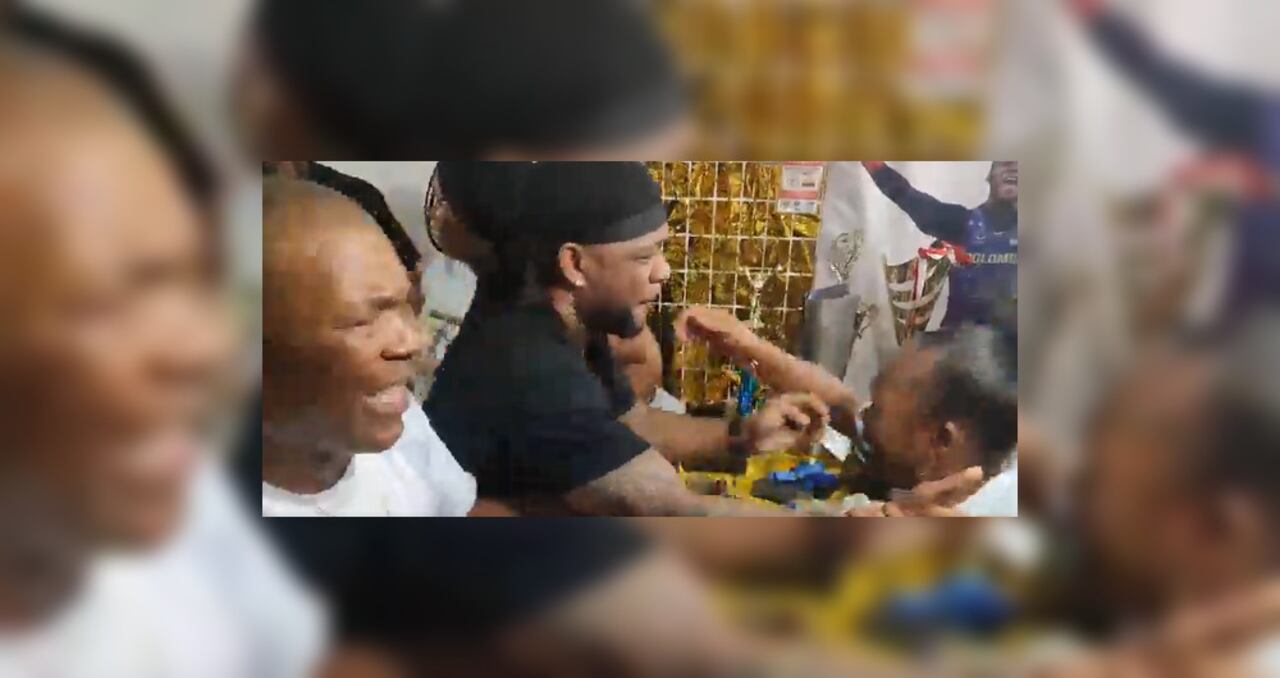 La familia de Yeison López celebrando en Cali