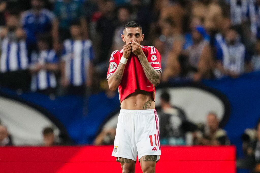 Ángel Di María, campeón de la Supercopa de Portugal con el Benfica