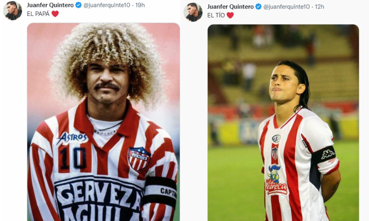 Juan Fernando Quintero. Foto: Captura de pantalla Twitter Juan Fernando Quintero.