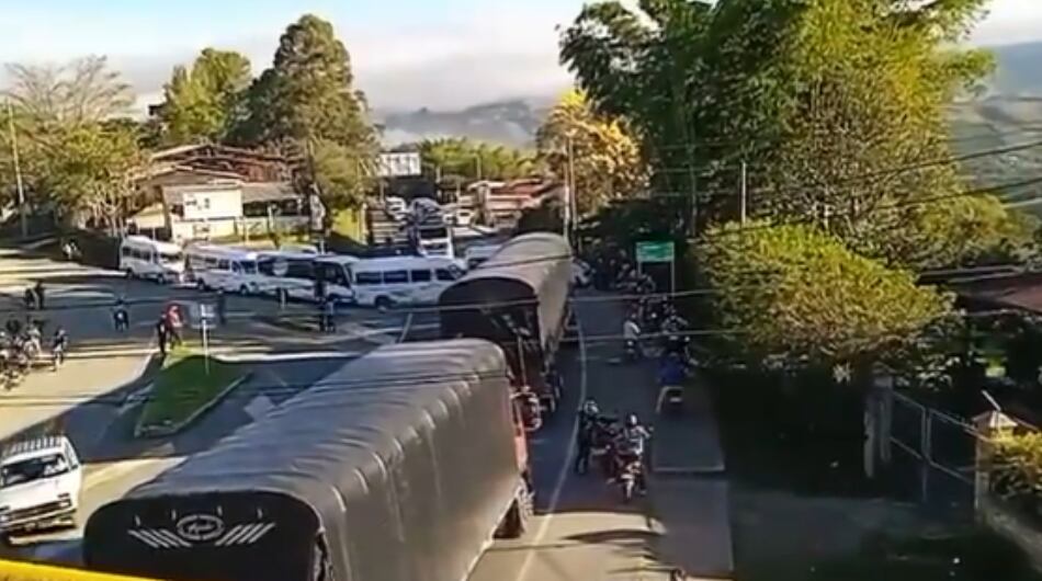 Bloqueo en la vía Panamericana este 27 de noviembre.