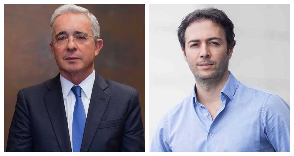 Álvaro Uribe y Daniel Quintero.