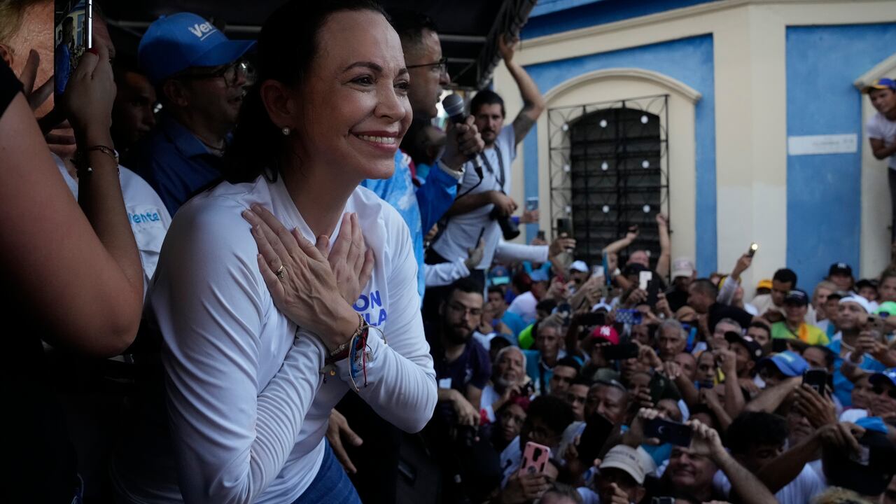 María Corina Machado, lider opositora al régimen de Maduro.