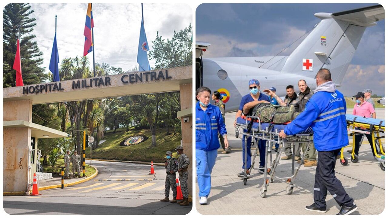 El Hospital Militar confirmó la llegada de los primeros uniformados heridos en el accidente aéreo en Putumayo.