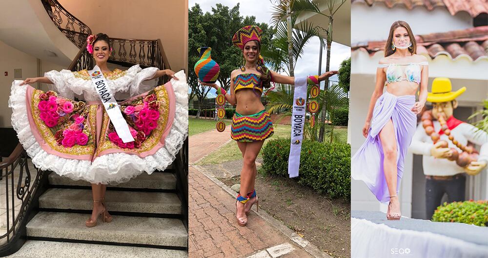 Karim Daniela Nova Velandia participó como candidata del departamento de Boyacá en el Reinado Nacional del Bambuco 2021.