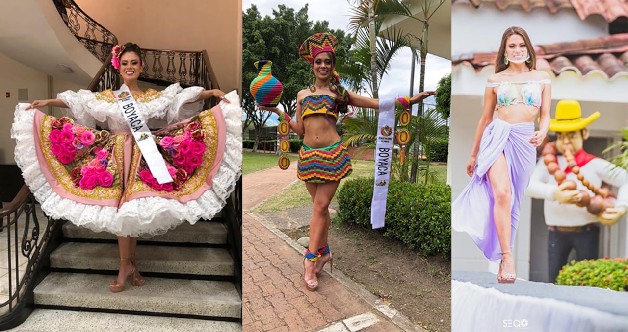 Karim Daniela Nova Velandia participó como candidata del departamento de Boyacá en el Reinado Nacional del Bambuco 2021.