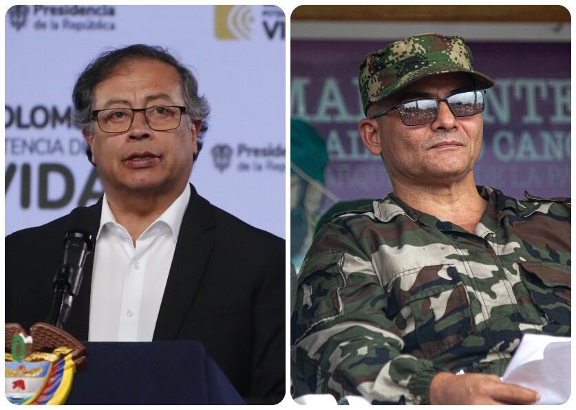 Gustavo Petro e Iván Mordisco