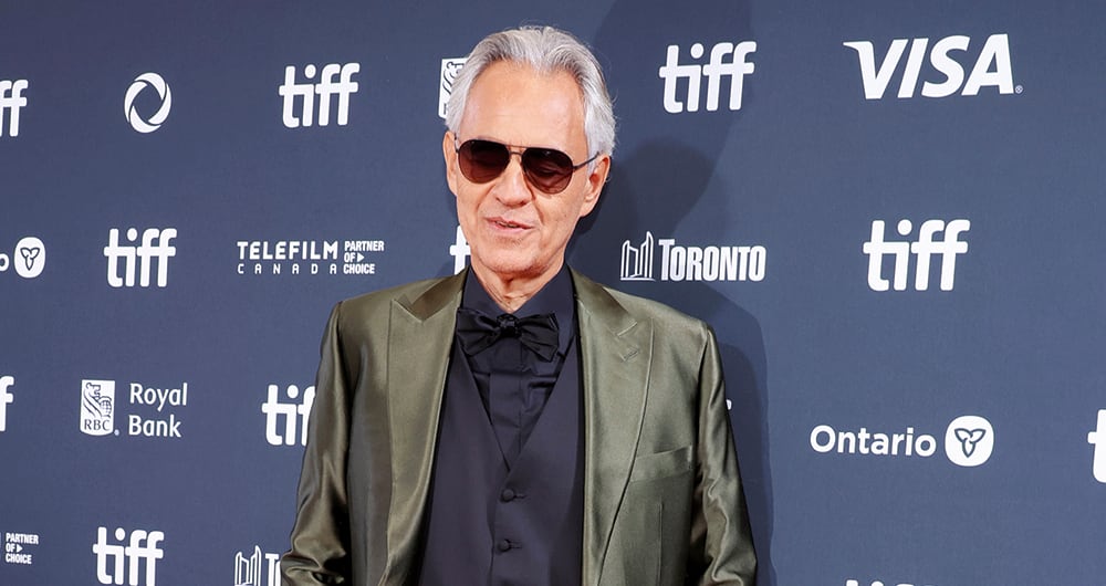 El tenor italiano Andrea Bocelli.