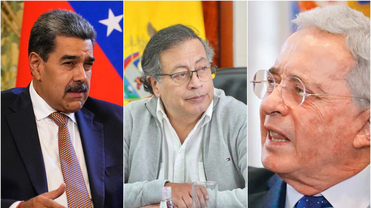 Nicolás Maduro, Gustavo Petro y Álvaro Uribe