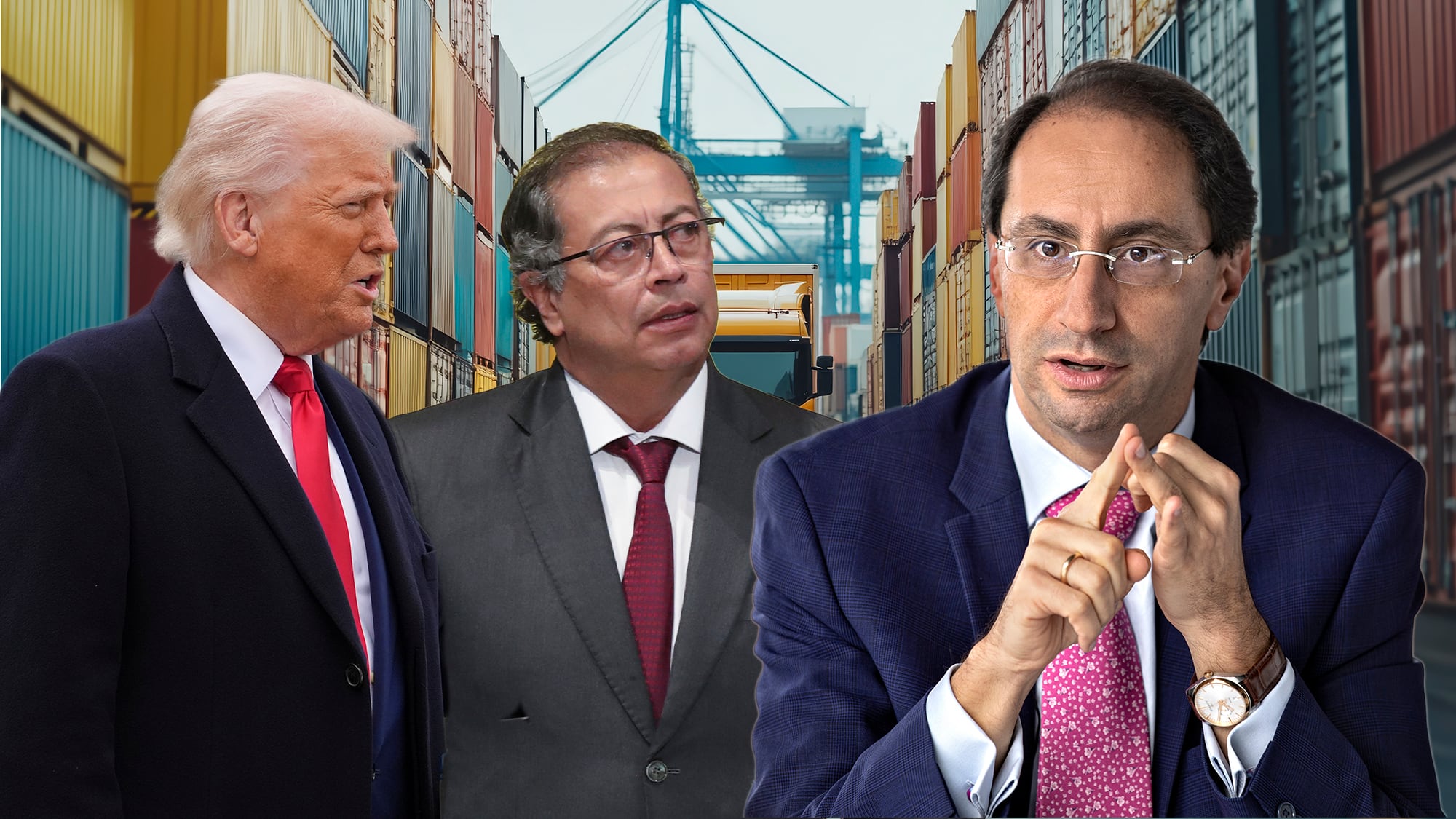 José Manuel Restrepo, Donald Trump y Gustavo Petro