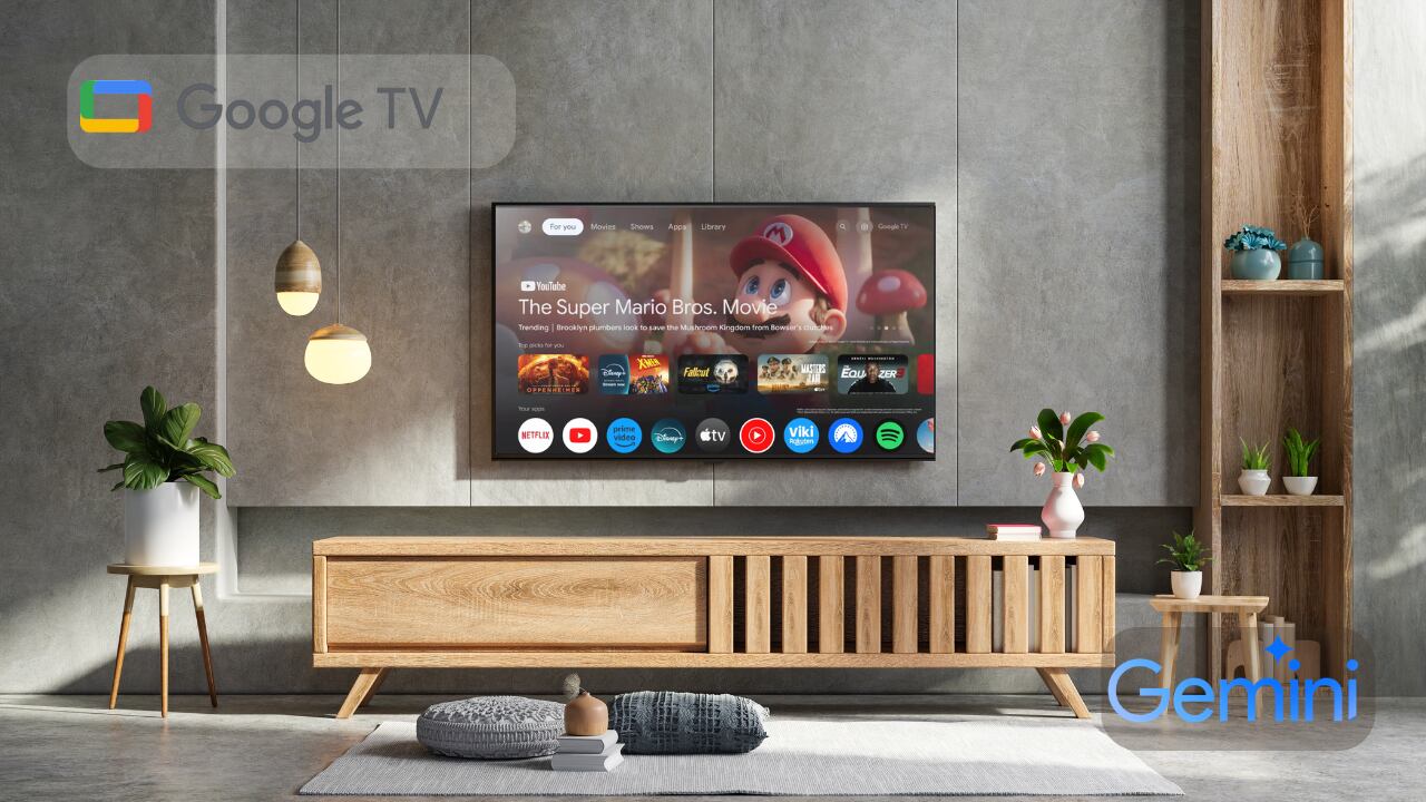 Gemini llevará la personalización a Google TV, con noticias y resúmenes adaptados a los intereses de los usuarios.