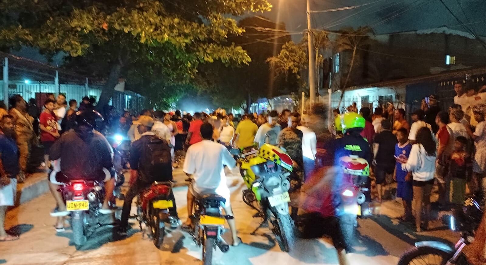 Sitio donde se registró el doble asesinato en Soledad, Atlántico.