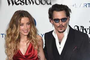 CULVER CITY, CA - JANUARY 09: Amber Heard and Johnny Depp attend The Art of Elysium 2016 HEAVEN Gala presented by Vivienne Westwood & Andreas Kronthaler at 3LABS on January 9, 2016 in Culver City, California. (Photo by C Flanigan/Getty Images)