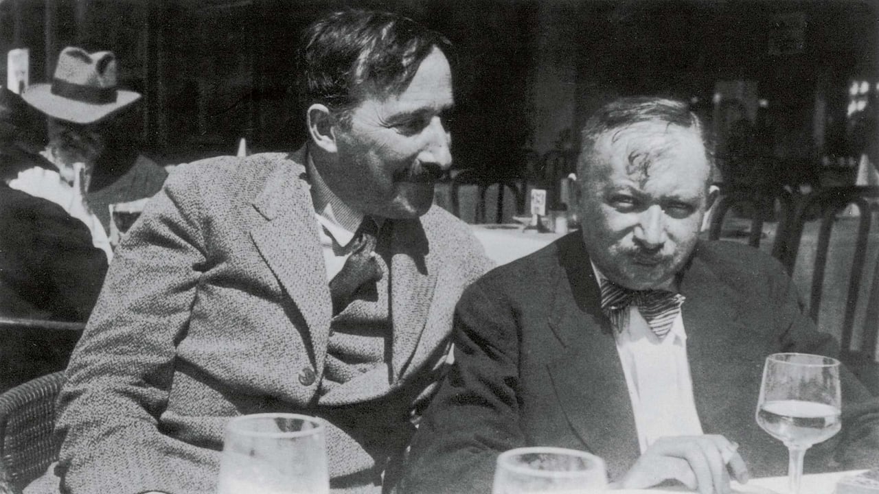 Fotografía de Stefan Zweig y Joseph Roth en Ostende, verano de 1936. Fotografía probablemente de Lotte Altmann, secretaria de Zweig.
