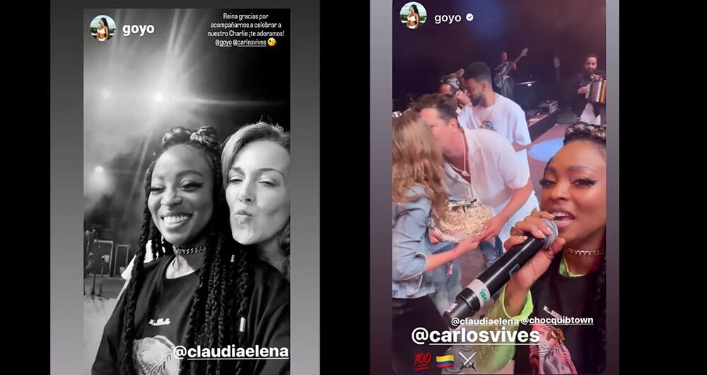 Goyo en cumpleaños de Carlos Vives - Captura de pantalla @goyo