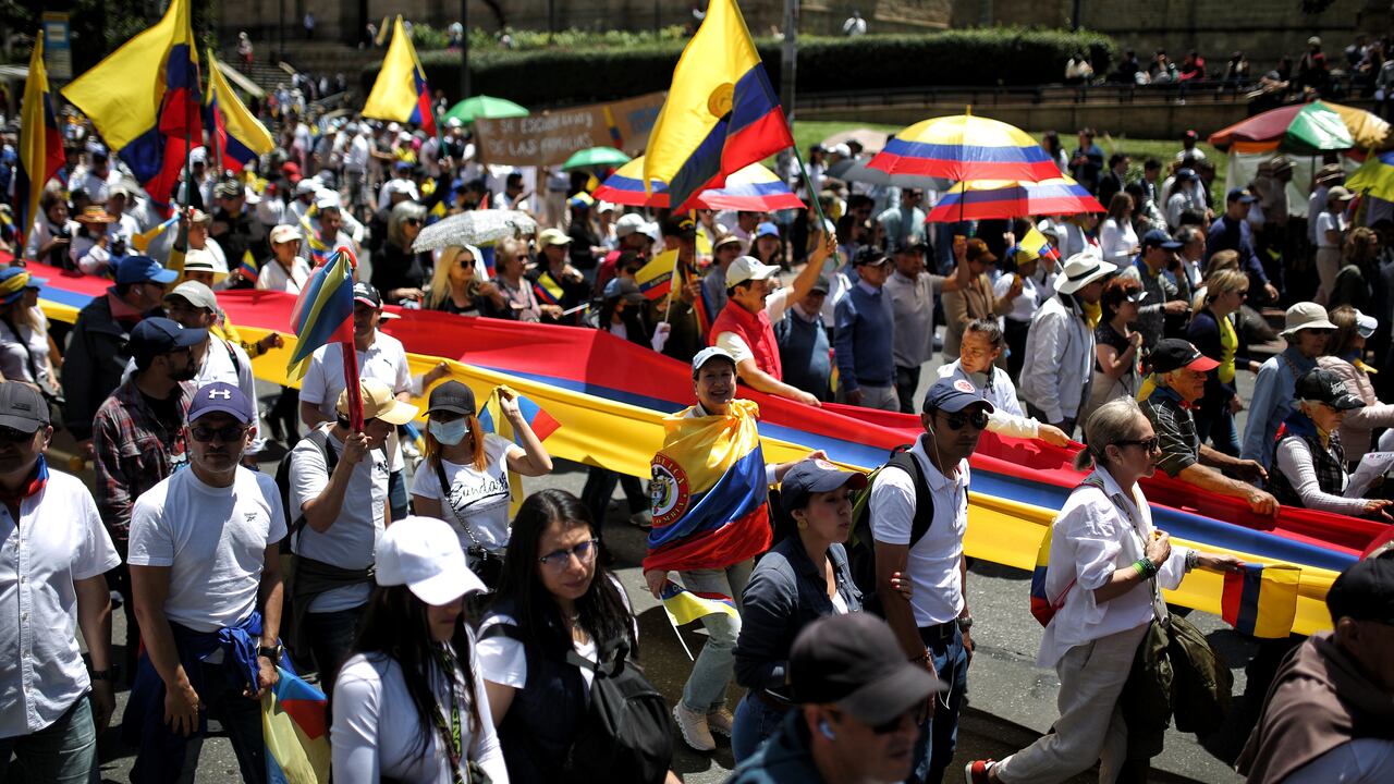 Marcha de las mayorias en contra del Gobierno de Gustavo Petro