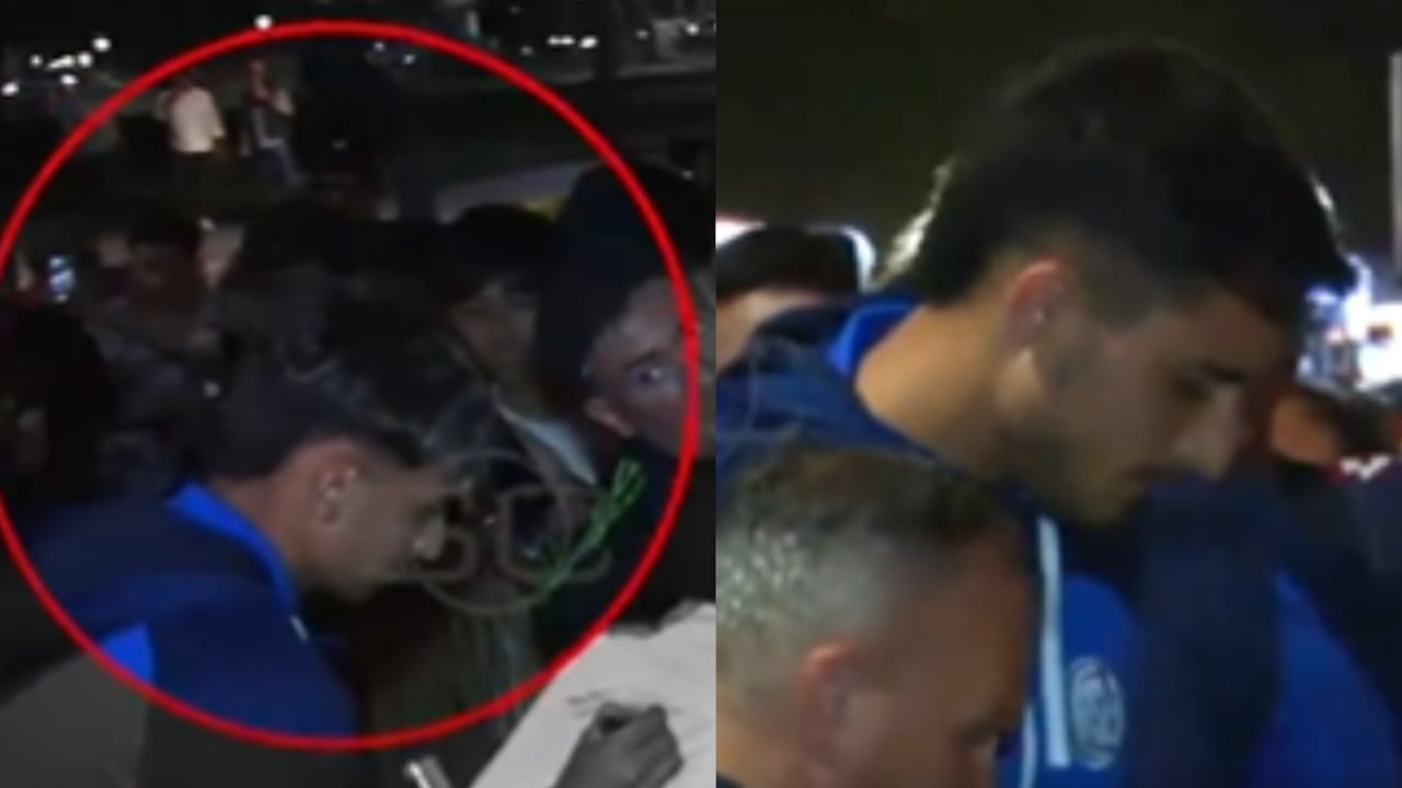 Gonzalo Luján tras lesionarse.