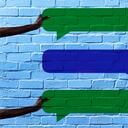 Experimente con las letras en WhatsApp, con un toque de color azul a sus conversaciones.