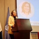Ministra de Salud, Carolina Corcho en el Foro Mundial de Alimentación