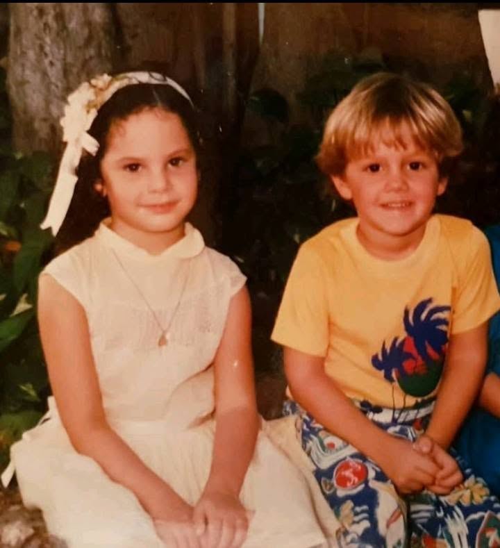 Julieta Piñeres y Nicolás de Zubiría en la infancia.
