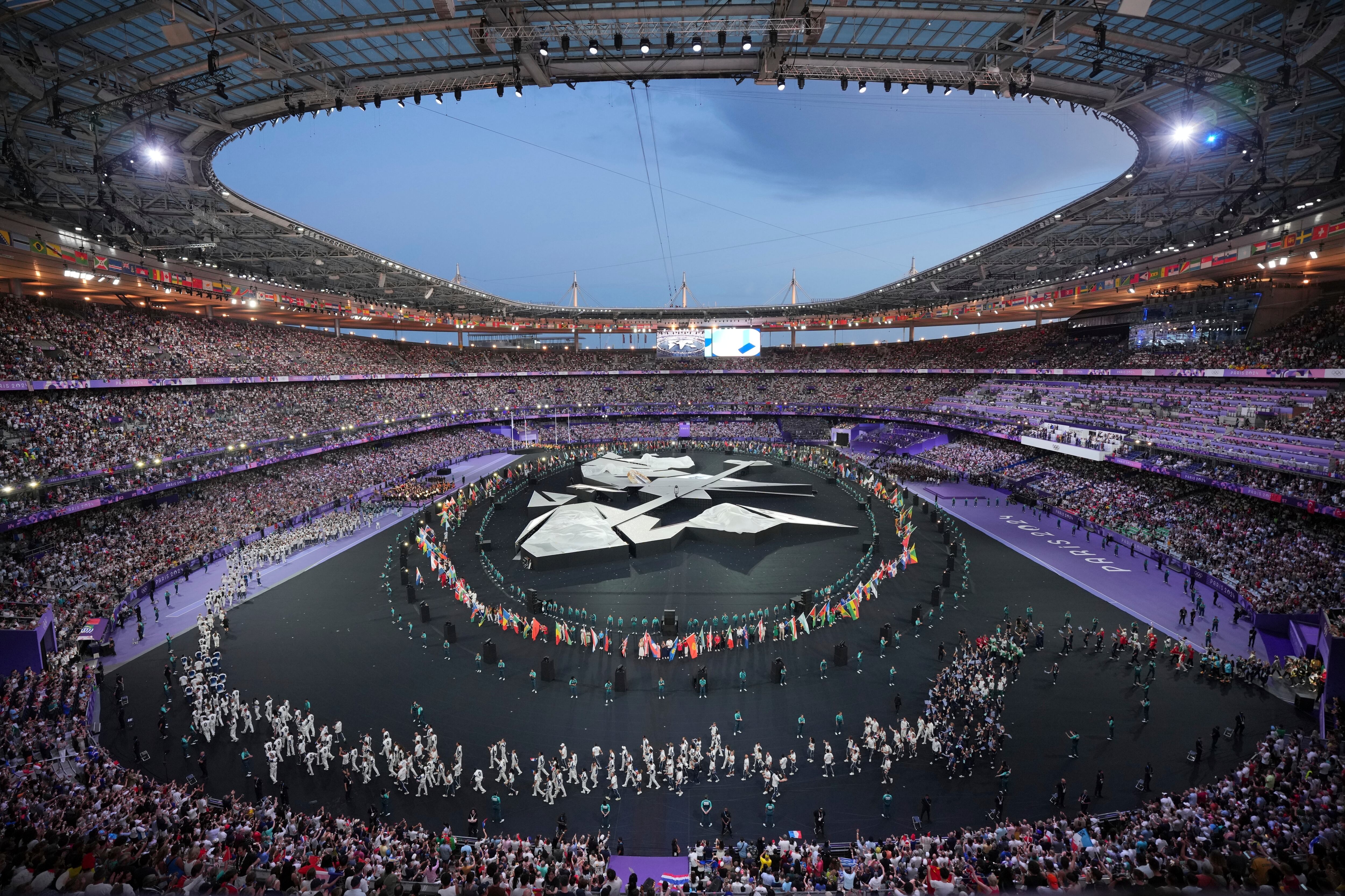 Ceremonia de clausura de los Juegos Olímpicos de París de 2024 en el Stade de France, el domingo 11 de agosto de 2024.