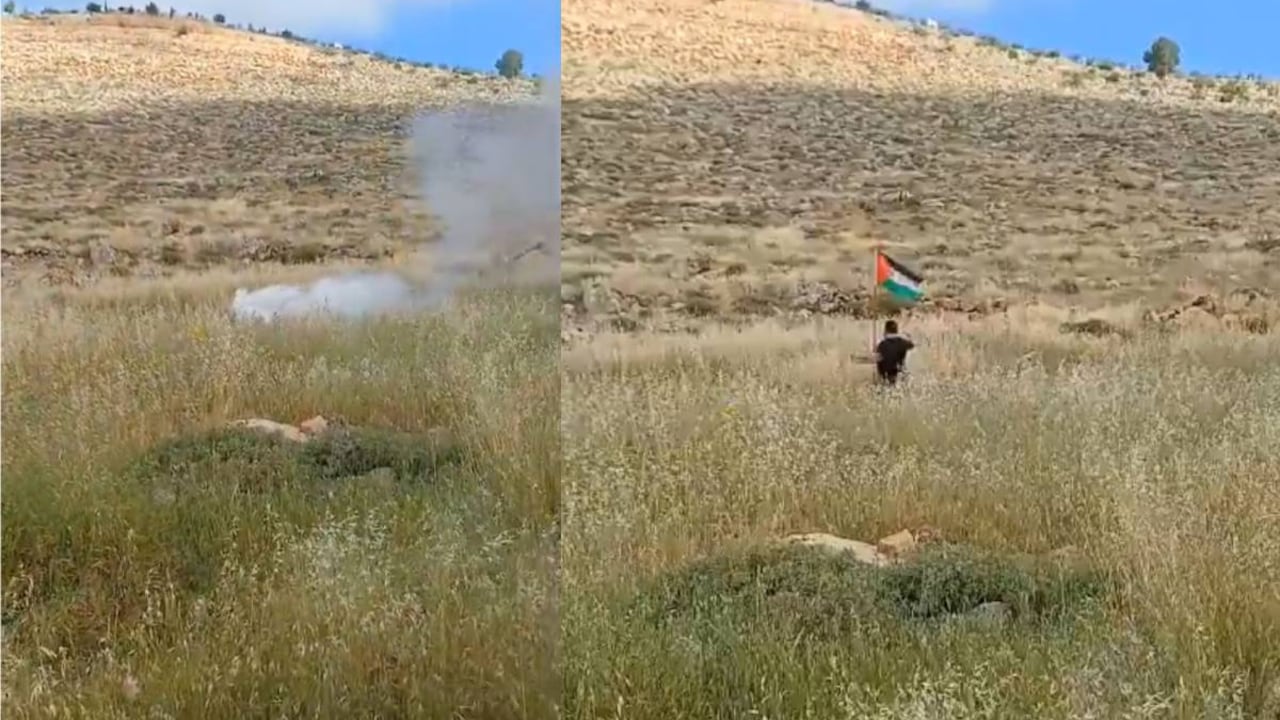 Las imágenes mostraban la detonación que afectó al hombre