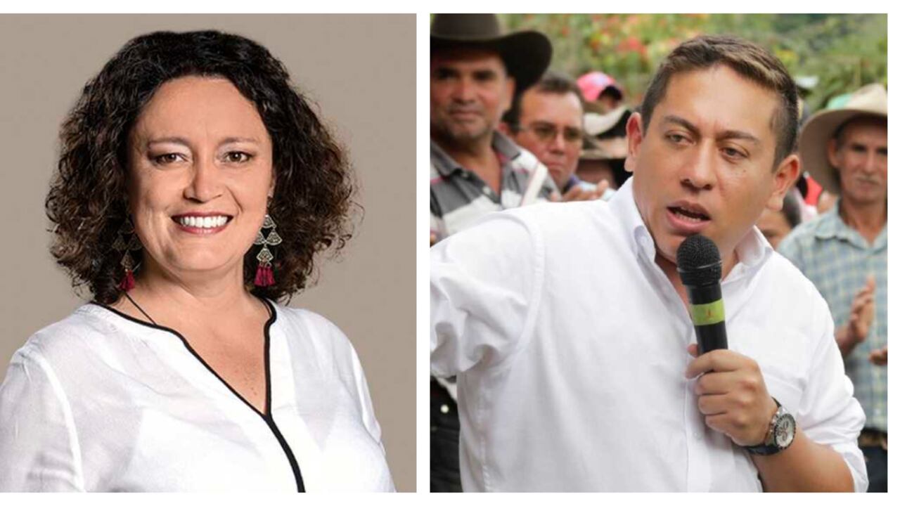 Angélica Lozano y Carlos Amaya.