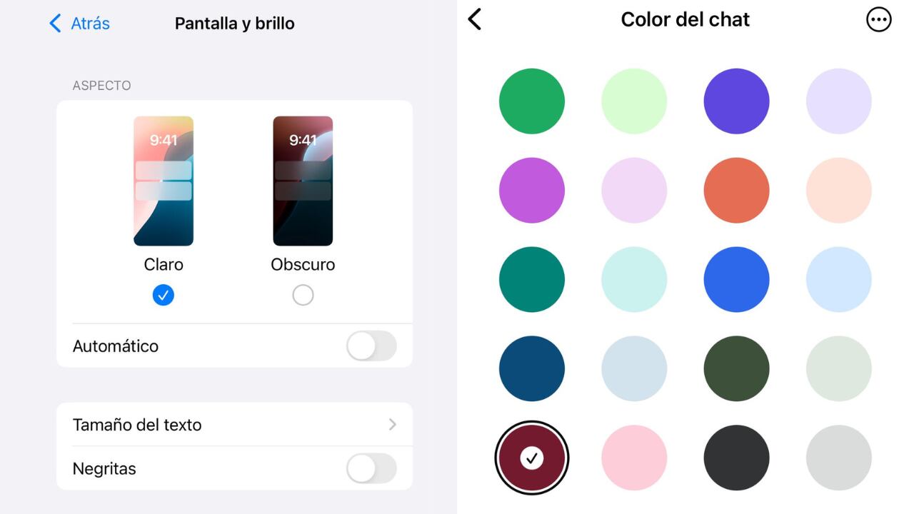 Aunque WhatsApp solo muestra una gama limitada de colores, un simple truco en la configuración del teléfono permite acceder a más opciones.