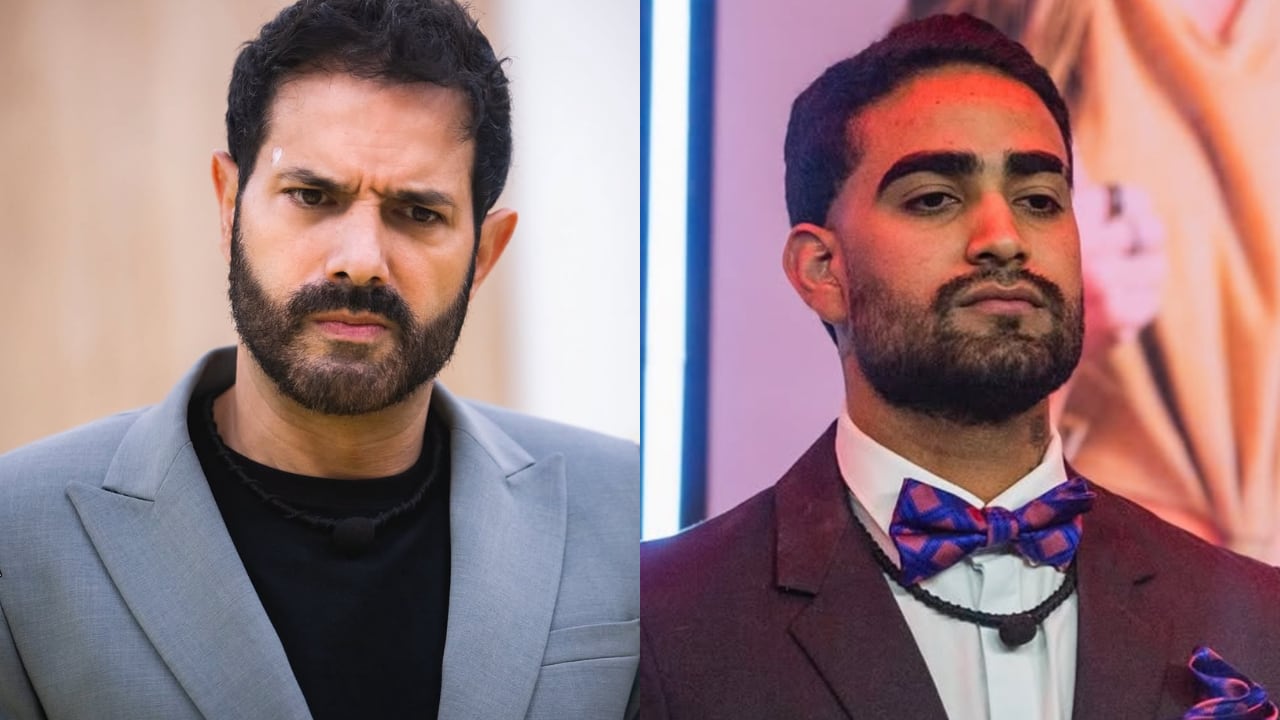 Alejandro Estrada y Eidevin López en 'La casa de los famosos Colombia'