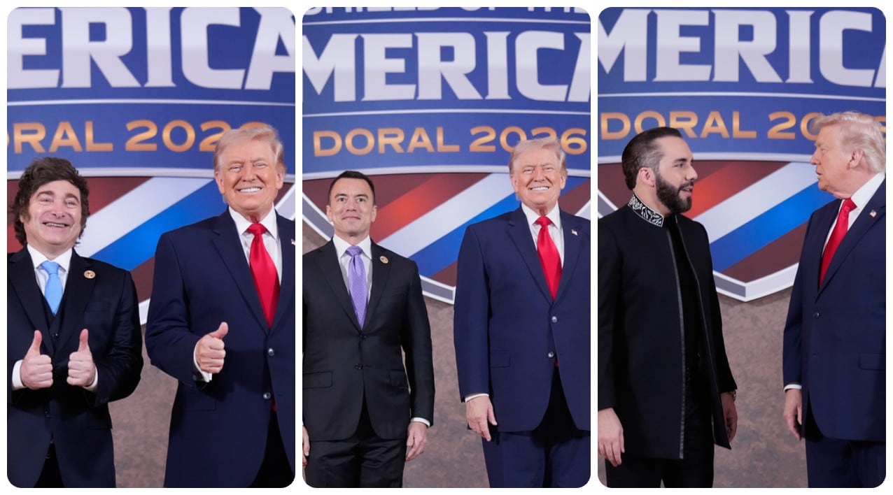 Los presidentes se encontraron con Donald Trump en Doral, Florida