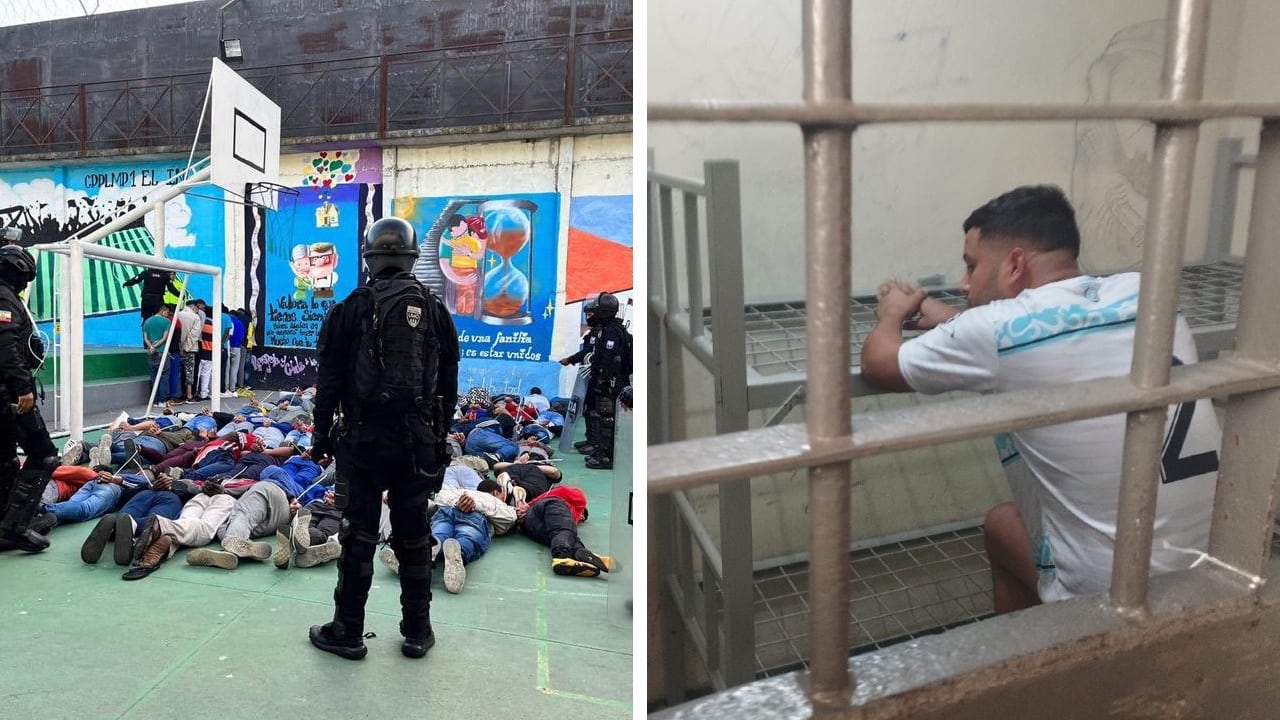 Los presos son atados de las manos y tirados al piso para hacer controles en las cárceles, además de aislar a los cabecillas de las bandas delincuenciales