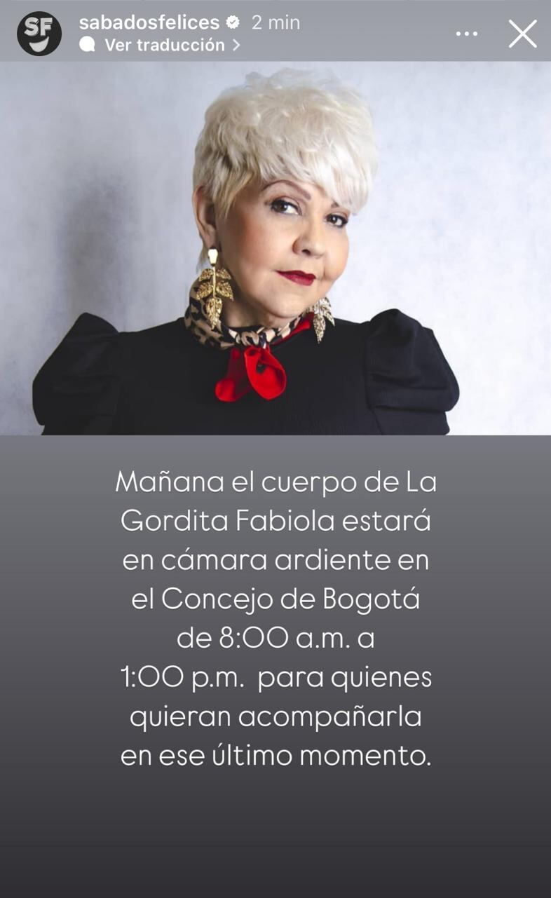 La Gorda Fabiola está en cámara ardiente en el Concejo de Bogotá