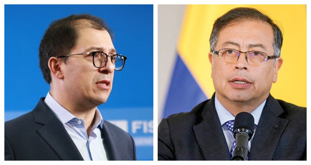 Fiscal Francisco Barbosa y presidente Gustavo Petro