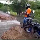 Agua del río filtrándose en el municipio de El Guamo, Bolívar.