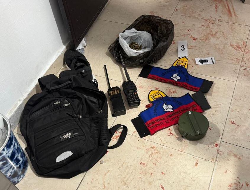 Elementos encontrados por el Gaula durante operación contra alias El Mono.