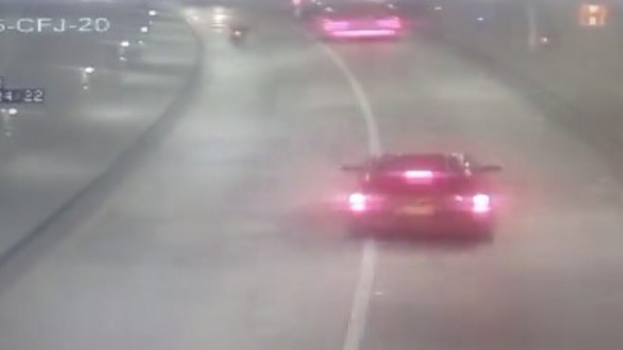 Captura de pantalla video accidente en moto