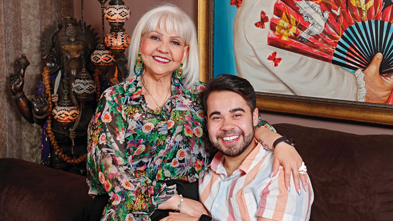 Nelson David, de 23 años, es el hijo menor de la humorista samaria Fabiola Posada, fruto de su matrimonio con el también humorista Nelson Polanía.