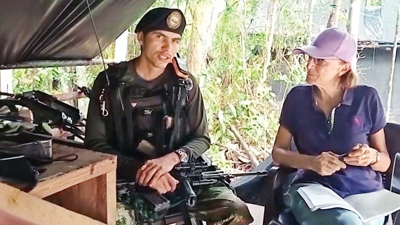 Salud Hernández-Mora llegó hasta los campamentos de Andrey Avendaño en diciembre de 2024, en Norte de Santander.