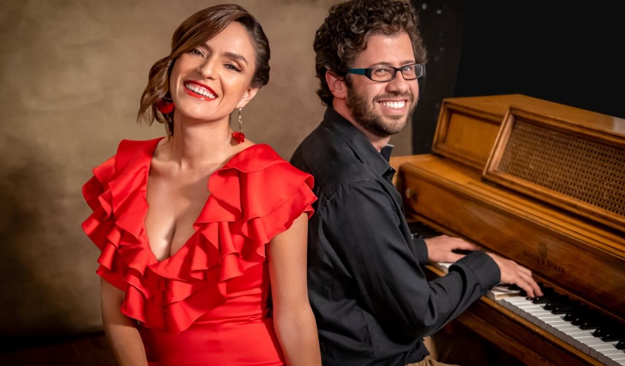 Victoria Sur y Nicolás Ospina en concierto en el Teatro Julio Mario Santodomingo