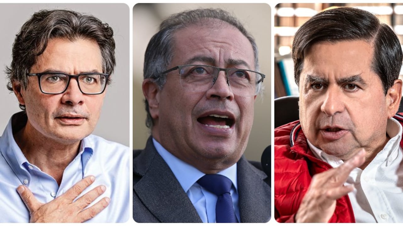 Alejandro Gaviria, Gustavo Petro y Juan Fernando Cristo.