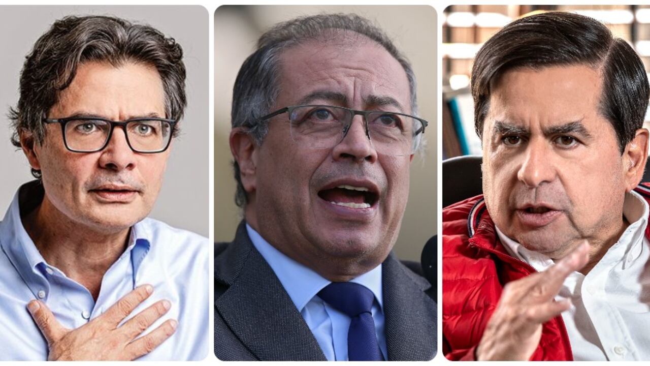 Alejandro Gaviria, Gustavo Petro y Juan Fernando Cristo.