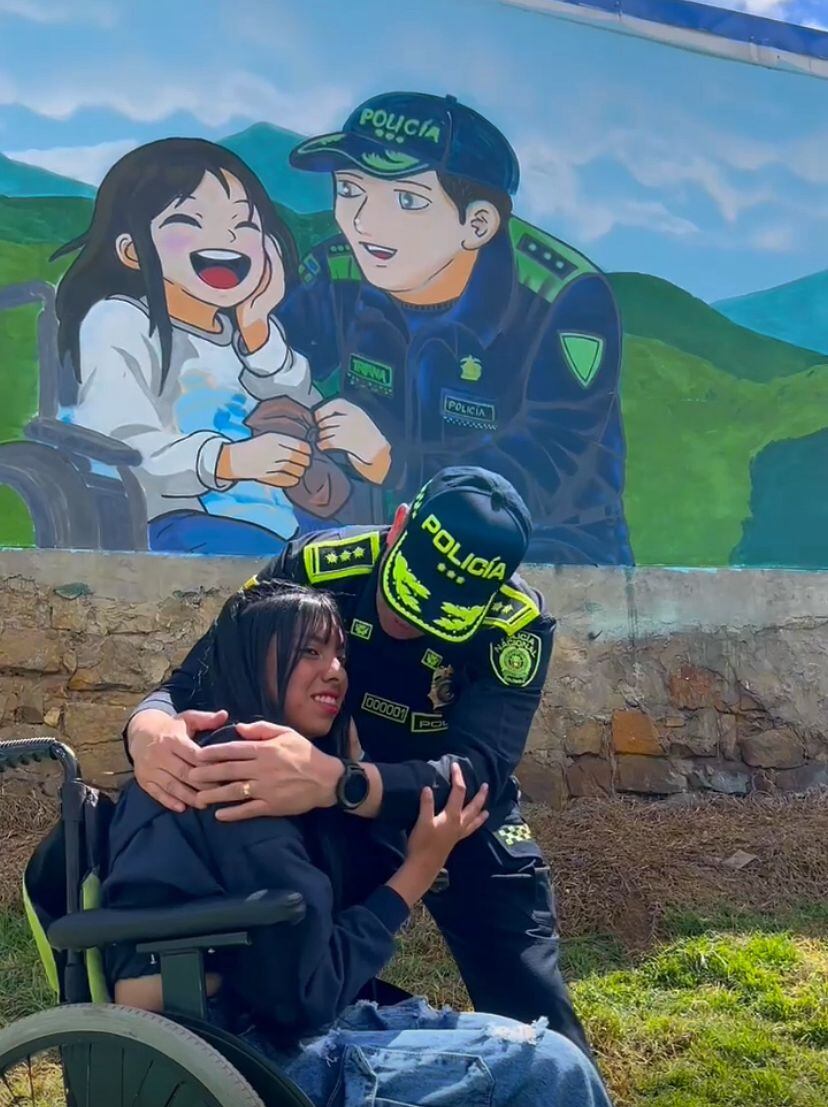 El director de la Policía, general Carlos Triana, participó de la reinauguración de parque que se recuperó en Ciudad Bolívar.