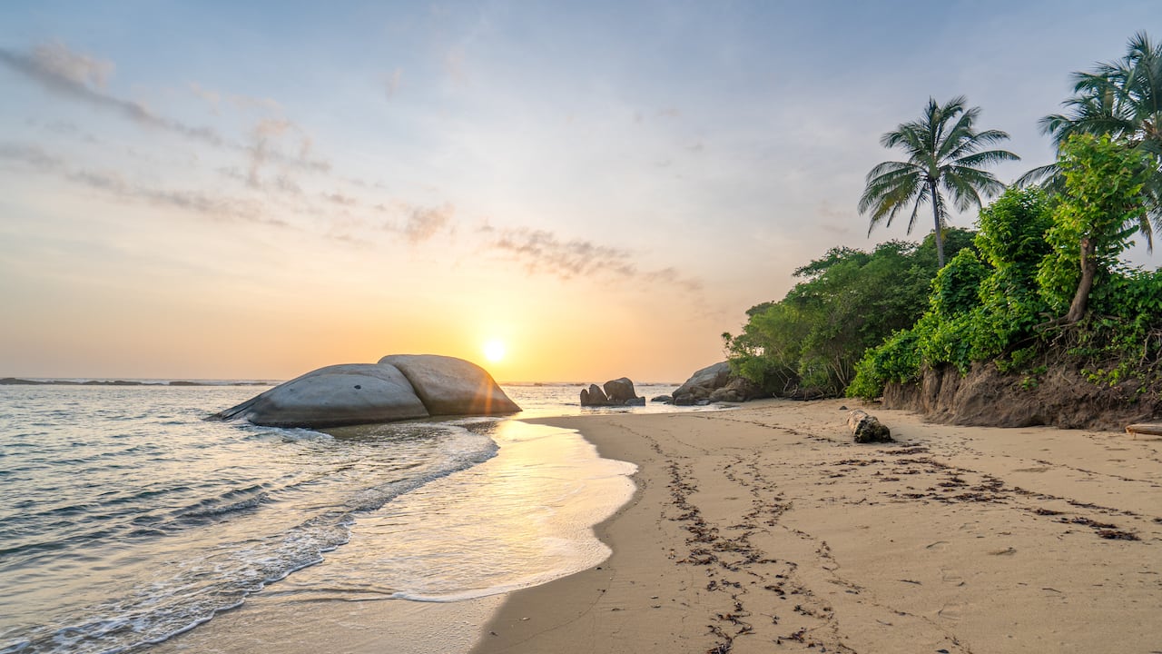 Playa La Piscina en el Parque Nacional Natural Tayrona.