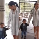 Luisa Fernanda W junto a su hijo Máximo.