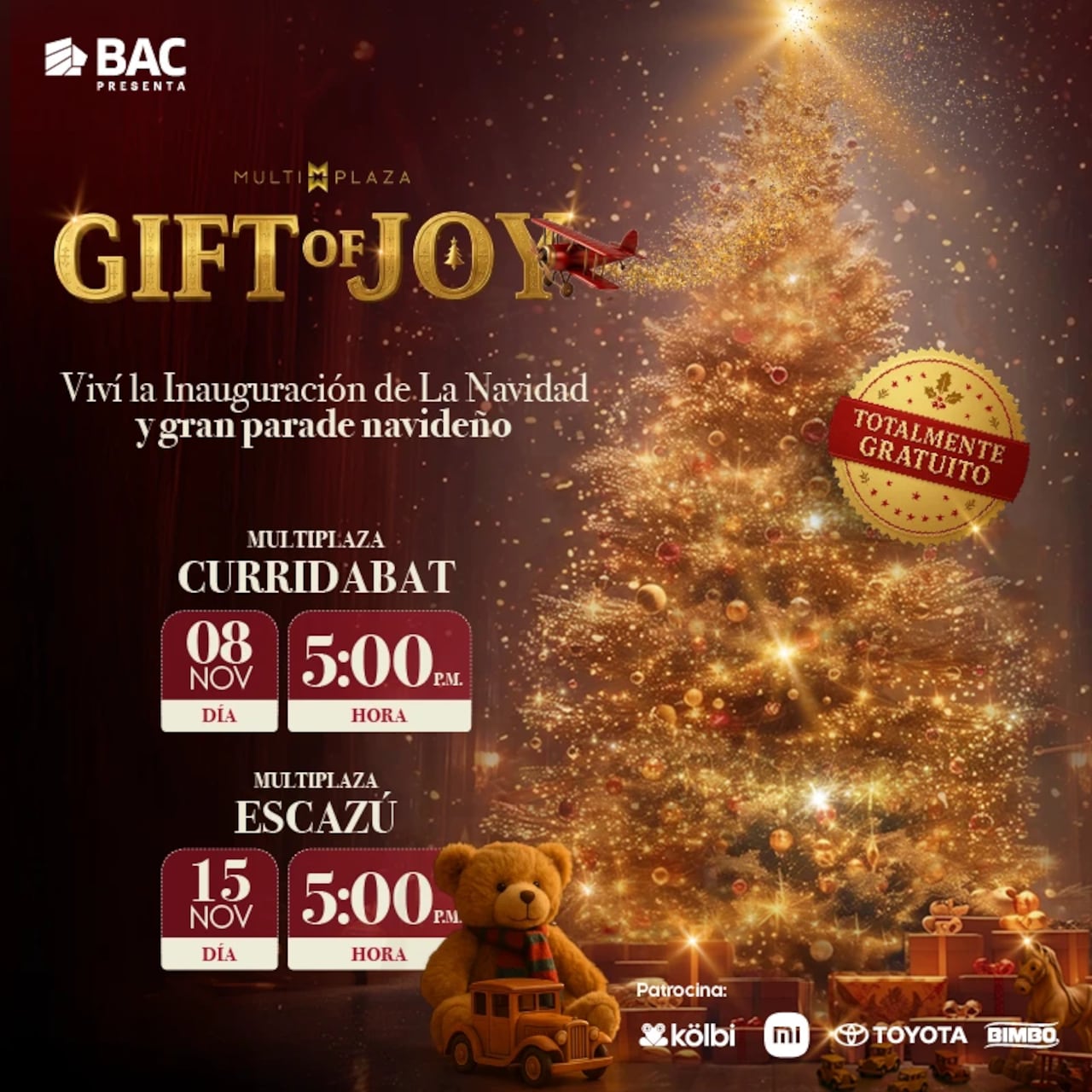Navidad en los centros comerciales de Bogotá 2025