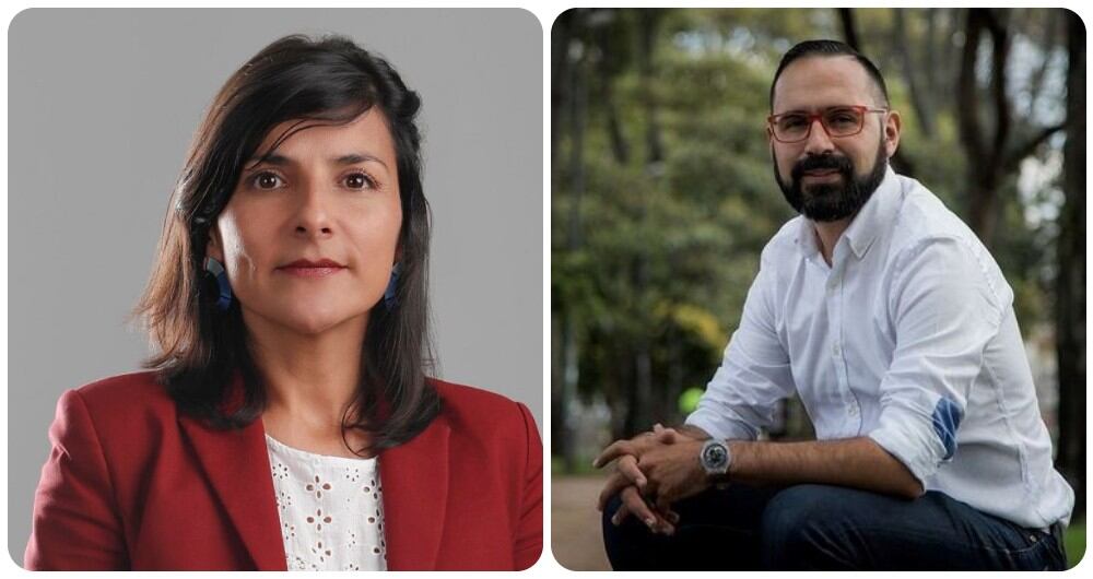 Irene Vélez y Ómar Camacho.