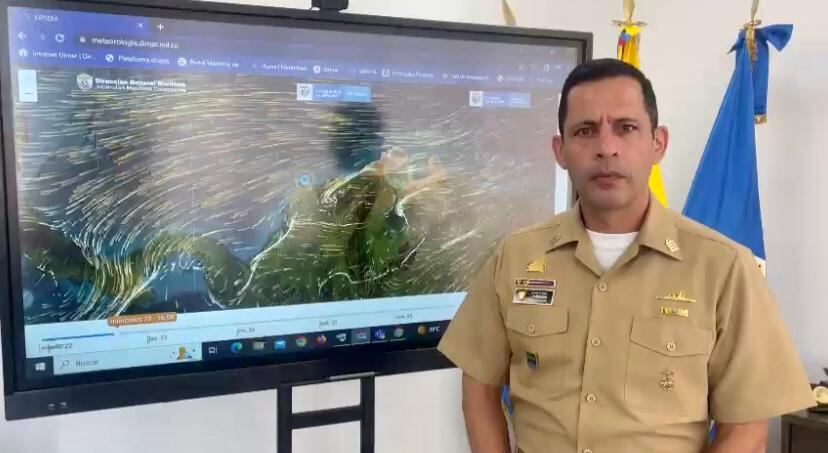 El capitán aseguró que el oleaje podía llegar a 1.5 metros en playas del Atlántico en la tarde, noche y madrugada