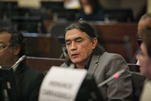 El senador Gustavo Bolívar.